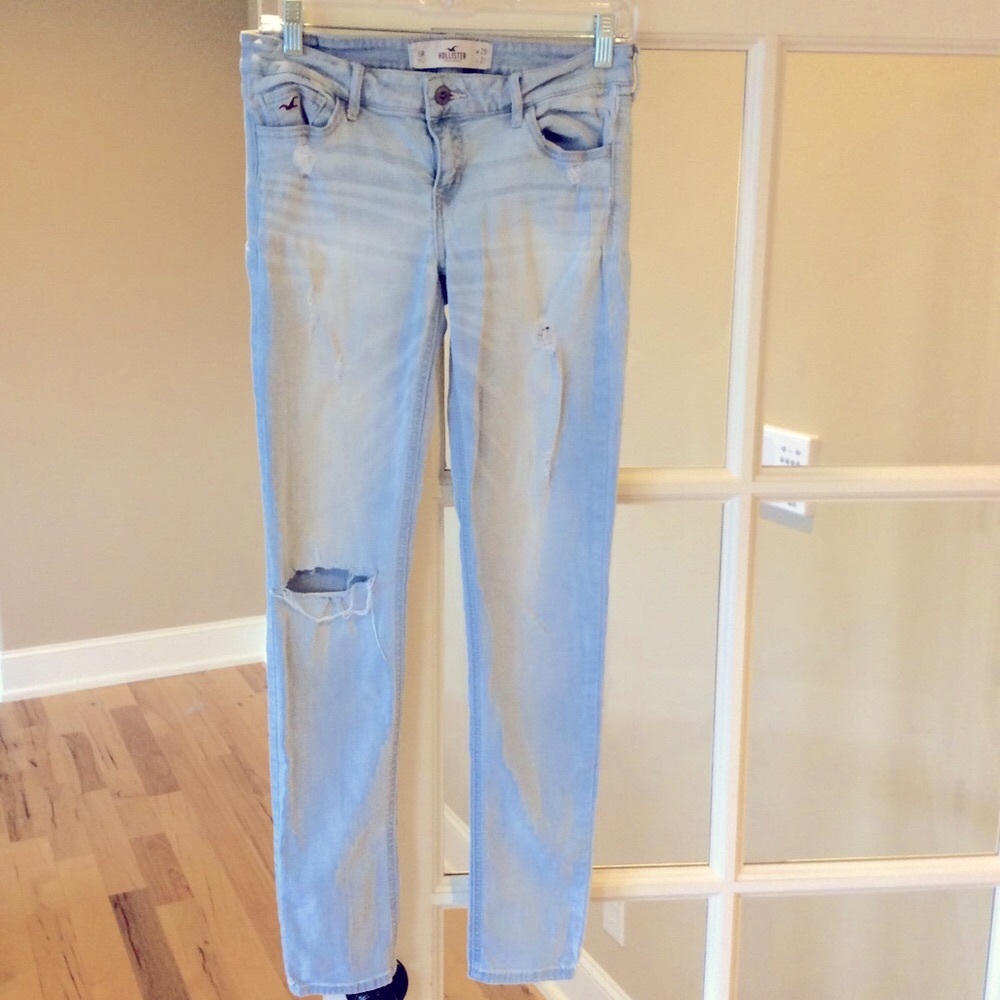 Hollister Jeans Distressed Denim Womens 9 W29 L31